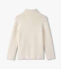 Girls Cream Turtleneck