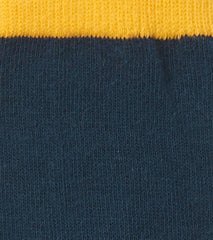 Kids Navy & Yellow Crew Socks