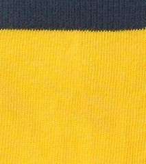 Kids Yellow & Navy Crew Socks