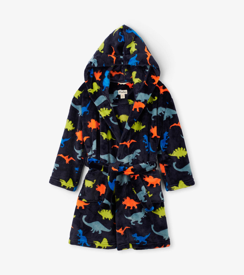 Boys Dino Herd Fleece Robe