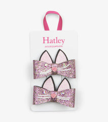 Glitter Kitties Hair Clips