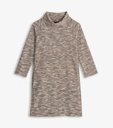 Draped Collar Dress - Heather Grey