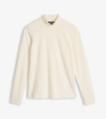 Mock Neck Top - Cream White