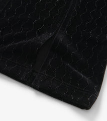 Girls Black Sparkle Wave Velour Flared Pants