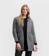 Cozy Open Blazer - Black Check