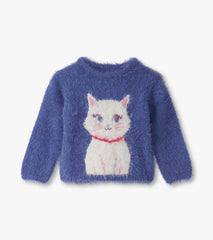 Baby & Toddler Girls Kitty Cat Furry Sweater