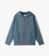 Boys Blue Stone Zip-Up Hoodie