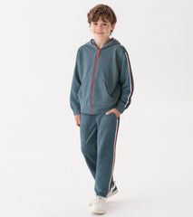 Boys Blue Stone Baggy Track Pants