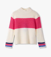 Girls Colorblock Mockneck Sweater