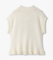 Girls Gold Bow Everywhere Sweater Vest