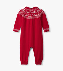 Baby Girls Fair Isle Sweater Romper