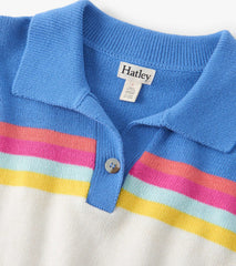 Girls Royal Colorblock Johnny Collar Sweater