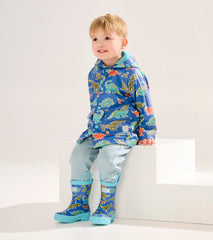 Baby & Toddler Boys Dino Roar Button-Up Rain Jacket