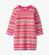 Girls Sunset Stripe Sweater Dress
