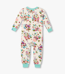 Baby Girls Fall Floral Bamboo Sleeper