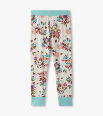 Girls Fall Floral Bamboo Pajama Set