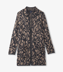 Sweater Blazer - Floral Vines