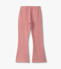 Girls Chex Red Houndstooth Bell Bottoms