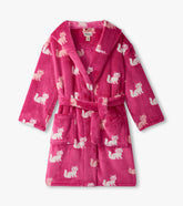 Girls Little Kitties Fuzzy Fleece Robe