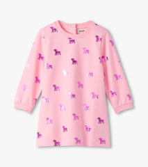 Baby & Toddler Girls Lamb Silhouette Dress and Legging Set