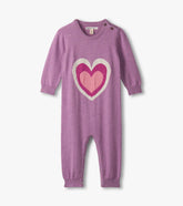 Baby Girls Hearts Sweater Romper