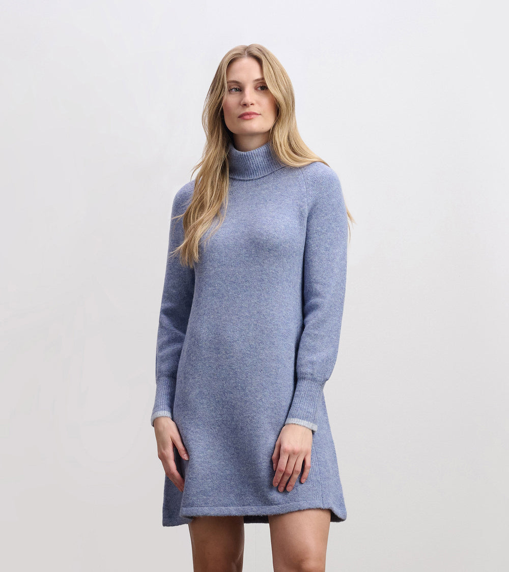 Swing Sweater Dress - Light Denim