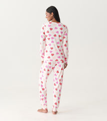 Women's Cut Out Hearts Pajama Set