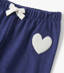 Girls Patriot Blue Baggy Track Pants