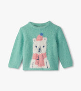 Baby & Toddler Girls Polar Bear Furry Sweater