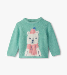 Baby & Toddler Girls Polar Bear Furry Sweater