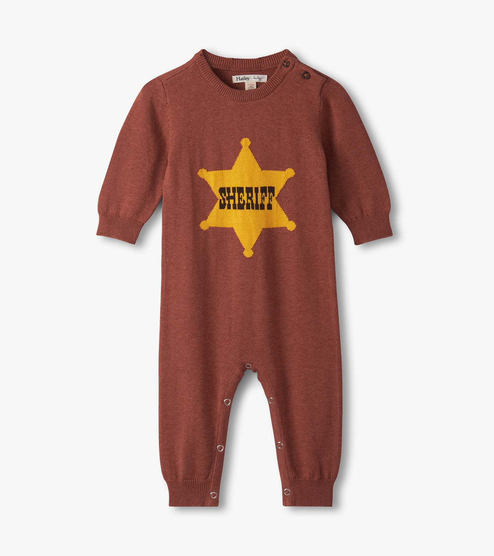 Baby Boys Sheriff Knit Romper