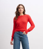 Iris Sweater - Ruby Red