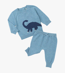 Baby Boys Dinosaur Pull On Sweater Set