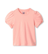 Girls Apricot Blush Twisted Sleeve T-Shirt