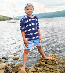 Boys Sharks Oxford Woven Shorts