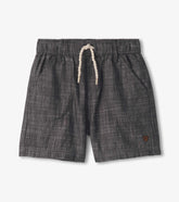 Boys Dark Grey Woven Shorts