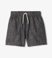 Boys Dark Grey Woven Shorts