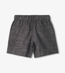 Boys Dark Grey Woven Shorts