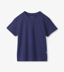 Boys Patriot Blue Drop Shoulder T-Shirt