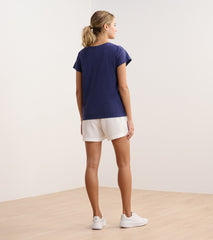 Slouchy Pocket Tee - Patriot Blue
