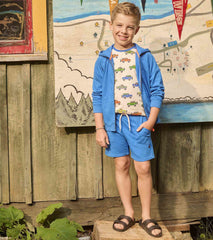 Boys Deep Blue Sky Relaxed Shorts