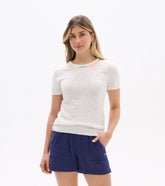 Simone Knit Tee - White