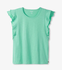 Layered Sleeve Tank - Turquoise