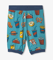Boys Carnival Food Short Pajama Set