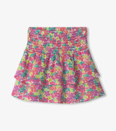 Girls Fresh Flowers Smocked Skirt