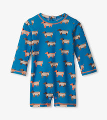 Baby Boys Hot Dogs One-Piece Rashguard