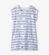 Girls Heart Stripes Slouchy Dress