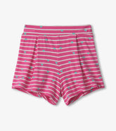 Baby & Toddler Girls Rose Hearts Patch Pocket Shorts