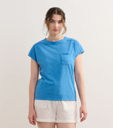 Slouchy Pocket Tee - Marina