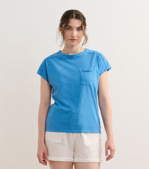 Slouchy Pocket Tee - Marina
